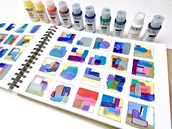 Gute Laune mit Grid Collagen - Mixed Media Spass in Serie